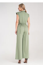 Drakt Figl til dame fra MS StyleHaven, laget av polyester; Viskose, farge beige, størrelse S/M, med sleeveless ermer, perfekt til dress