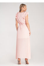 Cocktailkjole Figl til dame fra MS StyleHaven, laget av polyester, farge Grønn, størrelse S/M, med sleeveless ermer, perfekt til dress