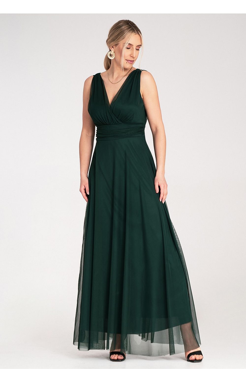 Cocktailkjole Figl til dame fra MS StyleHaven, laget av polyester, farge Rosa, størrelse S/M, med sleeveless ermer, perfekt til dress