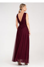 Cocktailkjole Figl til dame fra MS StyleHaven, laget av polyester, farge Rosa, størrelse S/M, med sleeveless ermer, perfekt til dress