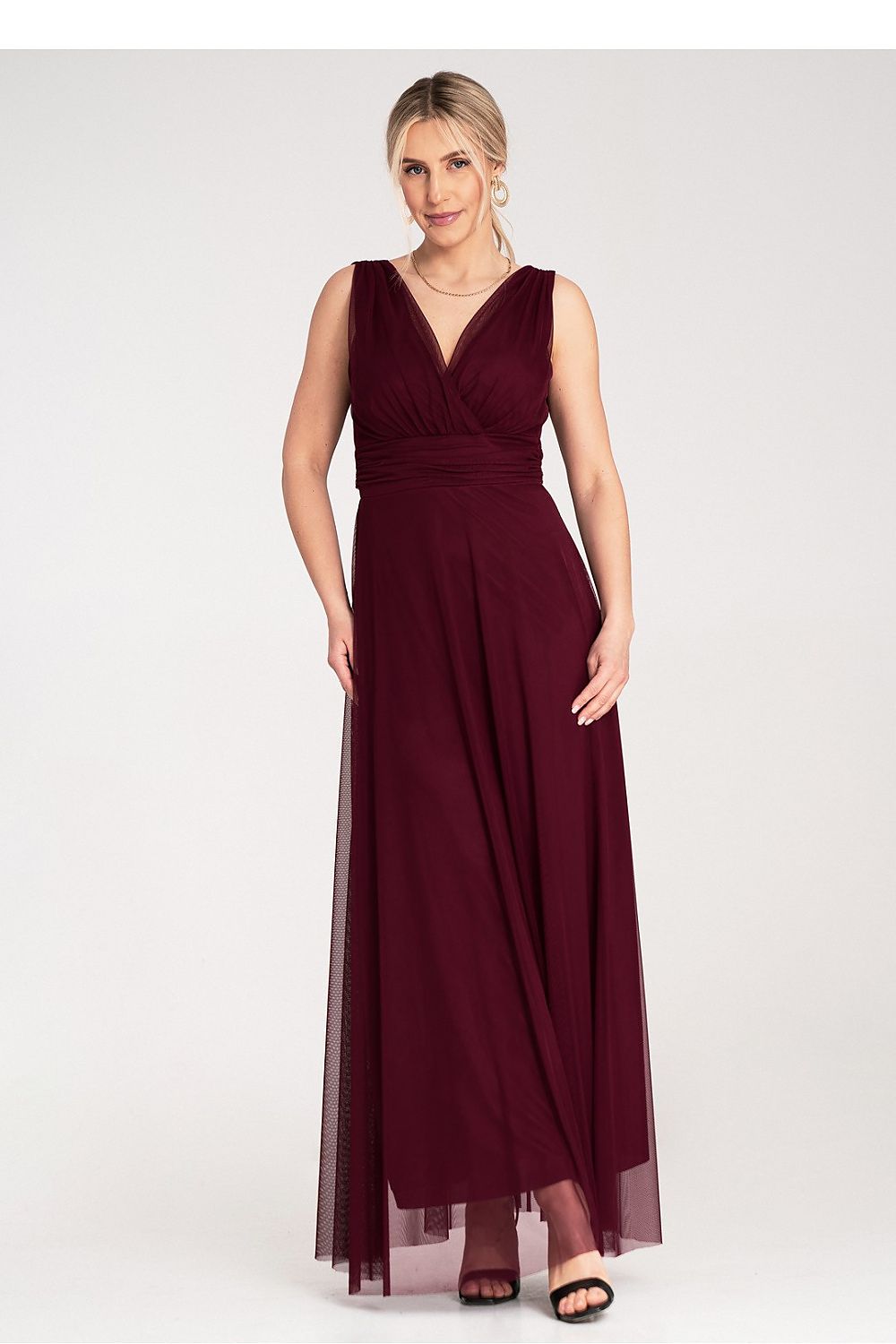 Cocktailkjole Figl til dame fra MS StyleHaven, laget av polyester, farge Rosa, størrelse S/M, med sleeveless ermer, perfekt til dress