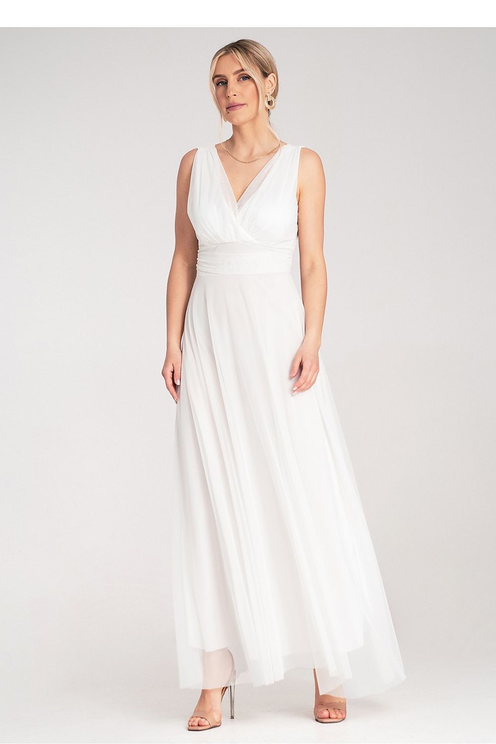 Cocktailkjole Figl til dame fra MS StyleHaven, laget av polyester, farge Rosa, størrelse S/M, med sleeveless ermer, perfekt til dress