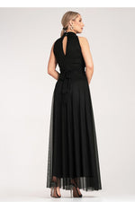 Cocktailkjole Figl til dame fra MS StyleHaven, laget av polyester, farge Svart, størrelse S/M, med sleeveless ermer, perfekt til dress