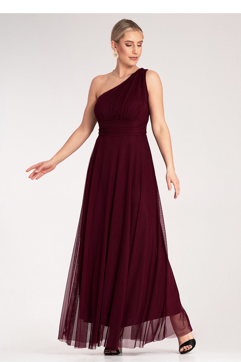 Aftenkjole Figl til dame fra MS StyleHaven, laget av polyester, farge Rosa, størrelse S/M, med sleeveless ermer, perfekt til dress