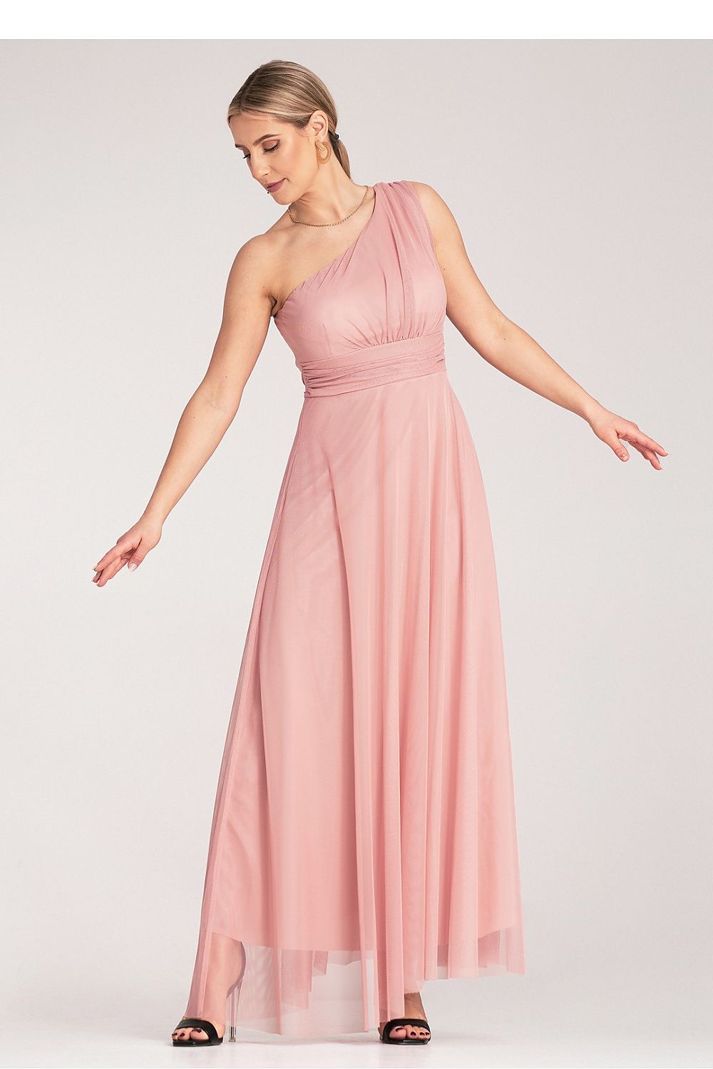 Aftenkjole Figl til dame fra MS StyleHaven, laget av polyester, farge Svart, størrelse S/M, med sleeveless ermer, perfekt til dress