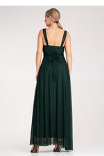 Aftenkjole Figl til dame fra MS StyleHaven, laget av polyester, farge Rosa, størrelse S/M, med sleeveless ermer, perfekt til dress