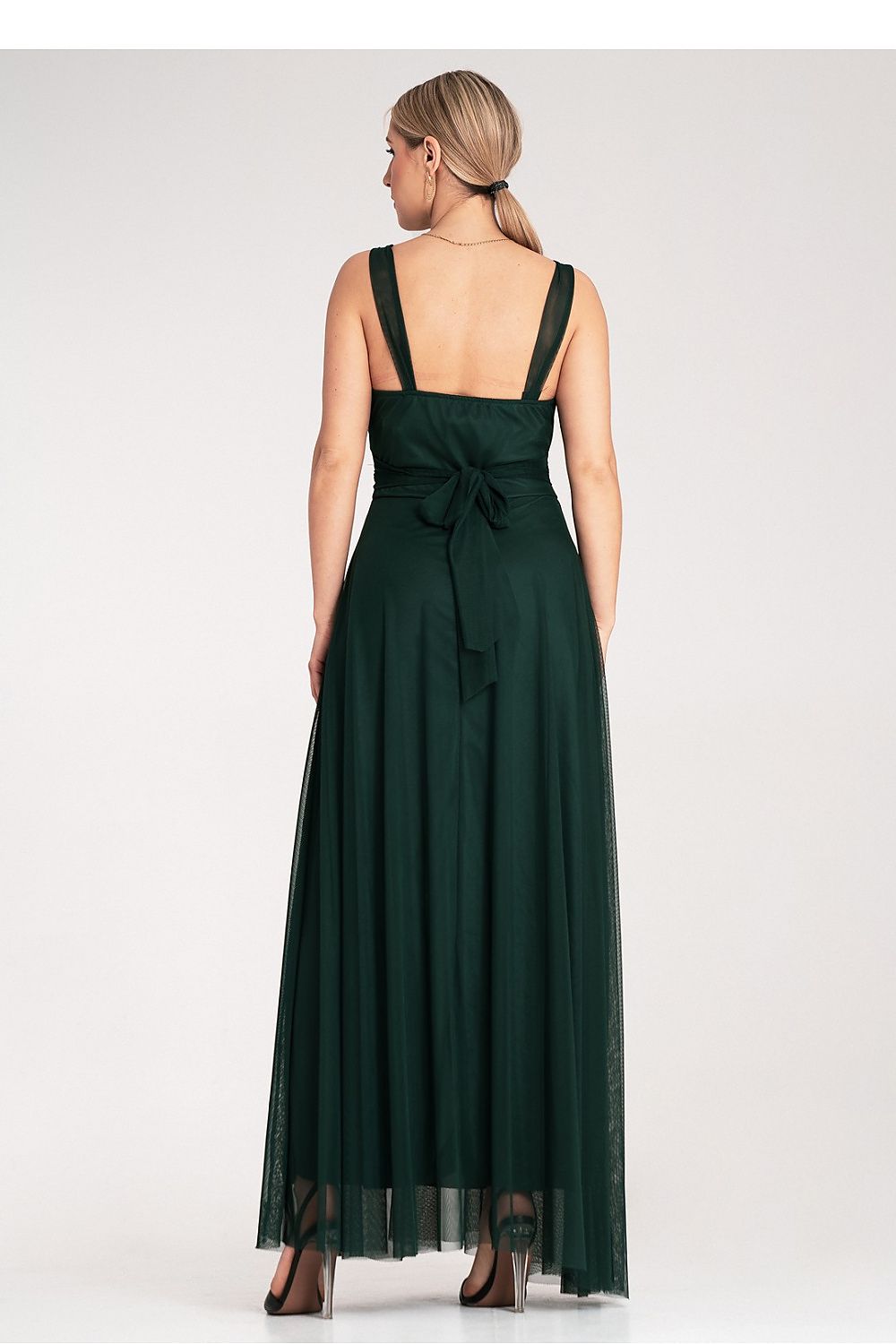 Aftenkjole Figl til dame fra MS StyleHaven, laget av polyester, farge Rosa, størrelse S/M, med sleeveless ermer, perfekt til dress