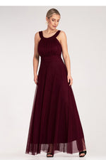 Aftenkjole Figl til dame fra MS StyleHaven, laget av polyester, farge Svart, størrelse S/M, med sleeveless ermer, perfekt til dress