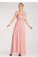 Aftenkjole Figl til dame fra MS StyleHaven, laget av polyester, farge Svart, størrelse S/M, med sleeveless ermer, perfekt til dress