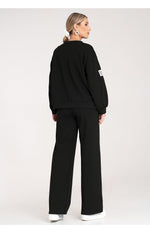 Sett Figl til dame fra MS StyleHaven, laget av polyester, farge Svart, størrelse S/M, med long ermer, perfekt til dress