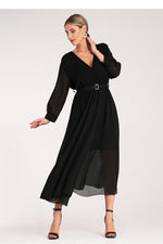 Cocktailkjole Figl til dame fra MS StyleHaven, laget av polyester, farge Rosa, størrelse S/M, med long ermer, perfekt til dress