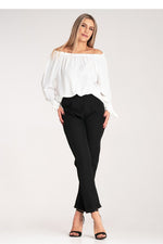 Damebukser Figl til dame fra MS StyleHaven, laget av polyester, farge beige, størrelse S/M, med 3-4; long ermer, perfekt til dress