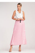 Skjørt Figl til dame fra MS StyleHaven, laget av polyester, farge Grønn, størrelse S/M, med 3-4; long ermer, perfekt til dress