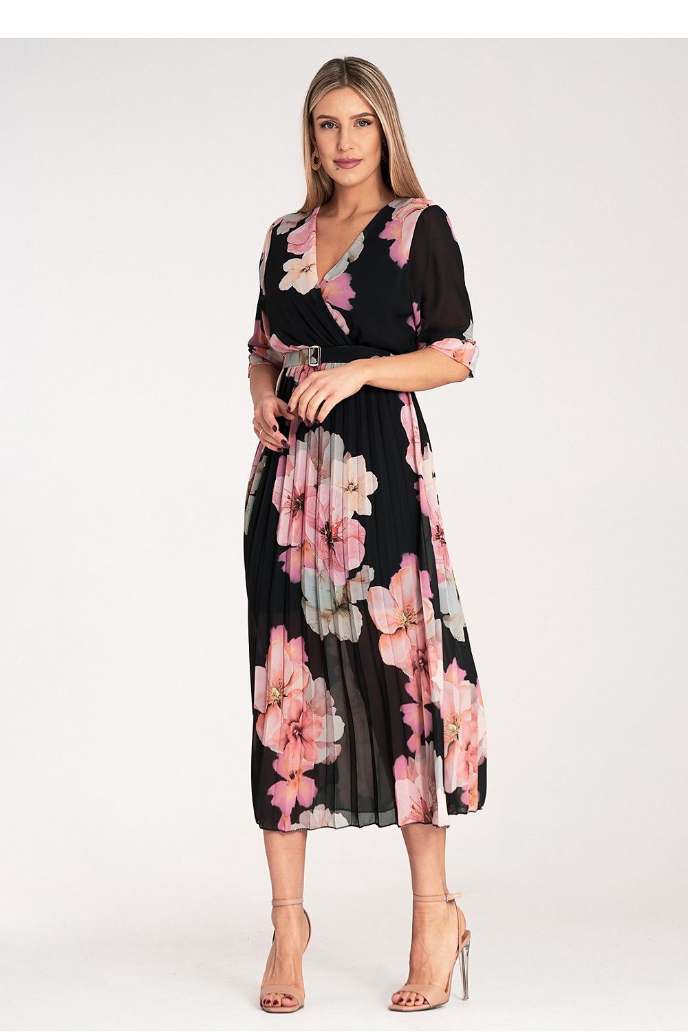 Dagkjole Figl til dame fra MS StyleHaven, laget av polyester, farge Hvit, størrelse S/M, med 45720 ermer, perfekt til dress