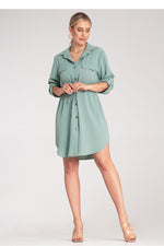 Dagkjole Figl til dame fra MS StyleHaven, laget av polyester, farge Fiolett, størrelse S/M, med 45720 ermer, perfekt til dress