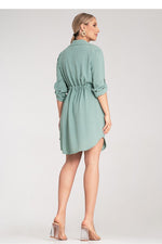 Dagkjole Figl til dame fra MS StyleHaven, laget av polyester, farge Svart, størrelse S/M, med 45720 ermer, perfekt til dress