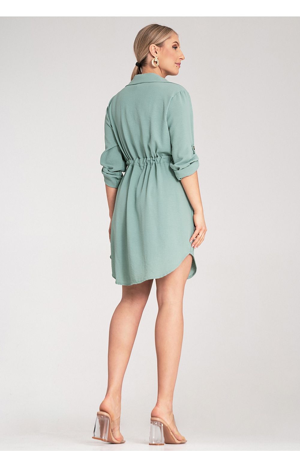 Dagkjole Figl til dame fra MS StyleHaven, laget av polyester, farge Svart, størrelse S/M, med 45720 ermer, perfekt til dress