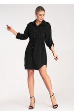 Dagkjole Figl til dame fra MS StyleHaven, laget av polyester, farge Blå, størrelse S/M, med 45720 ermer, perfekt til dress
