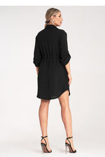Dagkjole Figl til dame fra MS StyleHaven, laget av polyester, farge Blå, størrelse S/M, med 45720 ermer, perfekt til dress