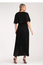 Cocktailkjole Figl til dame fra MS StyleHaven, laget av polyester, farge Fiolett, størrelse S/M, med 3-4; short ermer, perfekt til dress