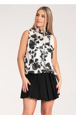 Bluse Figl til dame fra MS StyleHaven, laget av polyester, farge Rosa, størrelse S/M, med sleeveless ermer, perfekt til dress