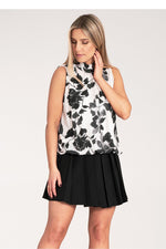Bluse Figl til dame fra MS StyleHaven, laget av polyester, farge Rosa, størrelse S/M, med sleeveless ermer, perfekt til dress