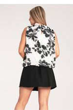 Bluse Figl til dame fra MS StyleHaven, laget av polyester, farge Rosa, størrelse S/M, med sleeveless ermer, perfekt til dress