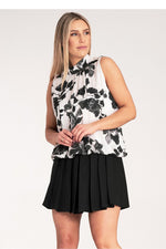 Bluse Figl til dame fra MS StyleHaven, laget av polyester, farge Rosa, størrelse S/M, med sleeveless ermer, perfekt til dress