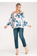 Bluse Figl til dame fra MS StyleHaven, laget av polyester, farge Grønn, størrelse S/M, med 45720 ermer, perfekt til dress