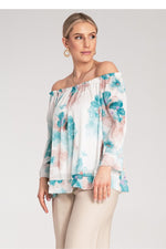 Bluse Figl til dame fra MS StyleHaven, laget av polyester, farge Rosa, størrelse S/M, med 45720 ermer, perfekt til dress