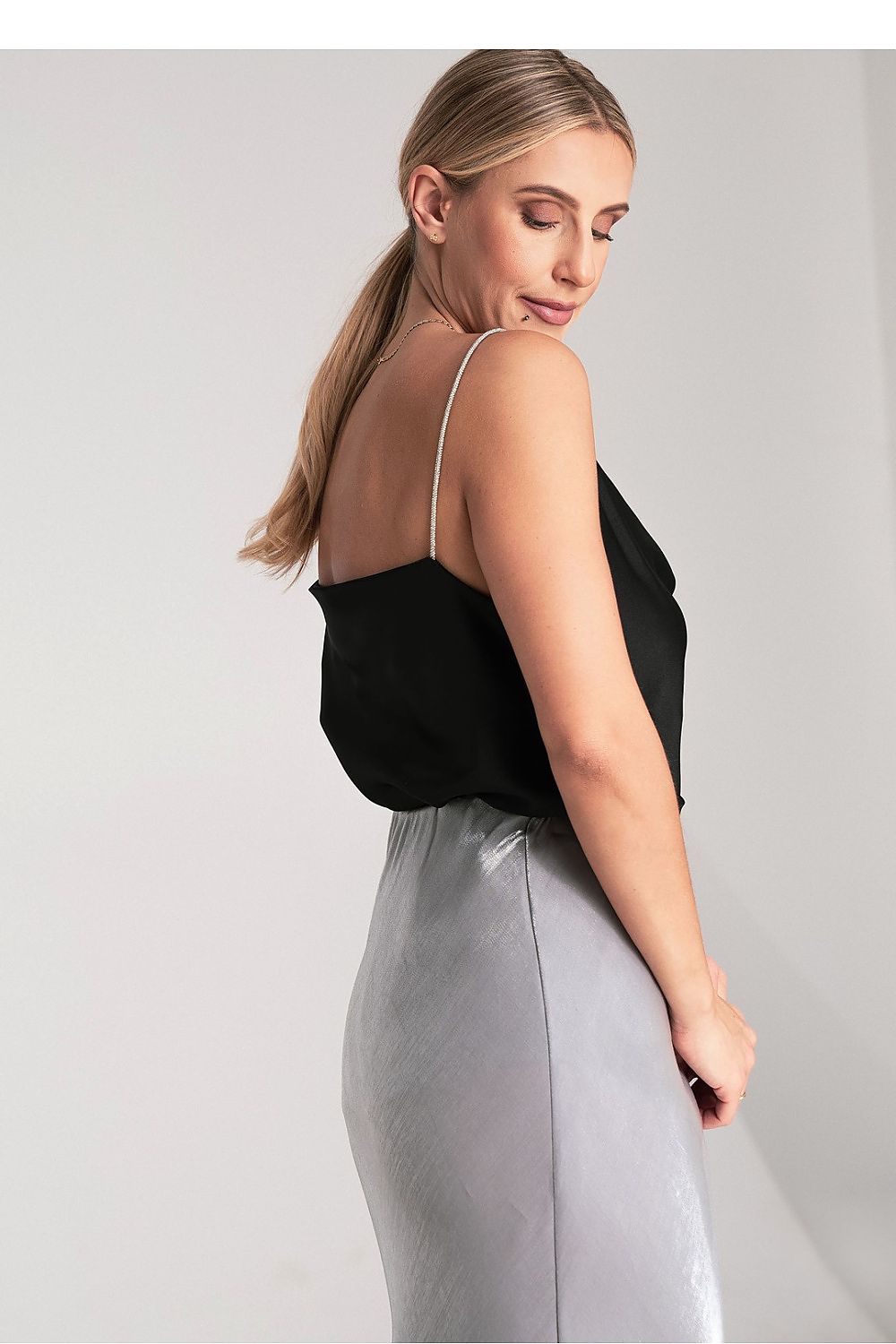 Topp Figl til dame fra MS StyleHaven, laget av polyester, farge Grønn, størrelse S/M, med sleeveless ermer, perfekt til dress