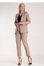Jakke Figl til dame fra MS StyleHaven, laget av polyester, farge beige 2, størrelse S/M, med long ermer, perfekt til dress