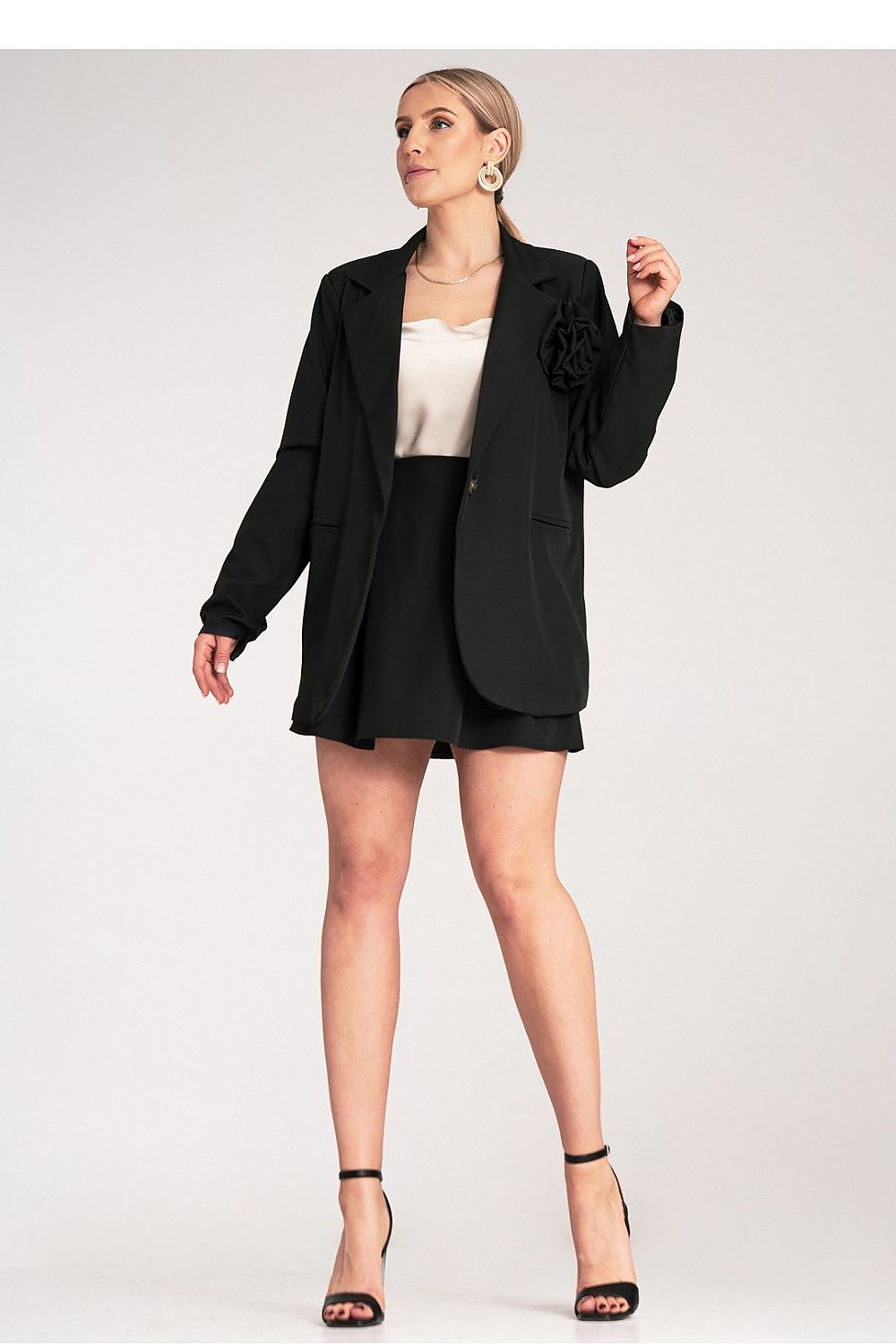 Jakke Figl til dame fra MS StyleHaven, laget av polyester, farge Svart, størrelse S/M, med long ermer, perfekt til dress
