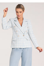 Jakke Figl til dame fra MS StyleHaven, laget av Bomull; polyester, farge Blå, størrelse S/M, med long ermer, perfekt til dress
