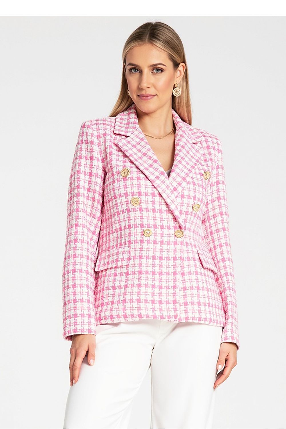 Jakke Figl til dame fra MS StyleHaven, laget av Bomull; polyester, farge Rosa, størrelse S/M, med long ermer, perfekt til dress