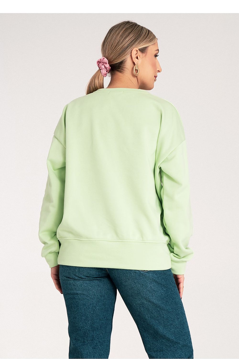 Genser Figl til dame fra MS StyleHaven, laget av Bomull; polyester, farge Fiolett, størrelse S/M, med long ermer, perfekt til dress