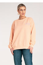 Genser Figl til dame fra MS StyleHaven, laget av Bomull; polyester, farge Oransje, størrelse S/M, med long ermer, perfekt til dress