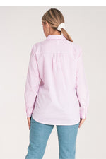 Langermet skjorte Figl til dame fra MS StyleHaven, laget av polyester, farge Rosa, størrelse S/M, med long ermer, perfekt til dress