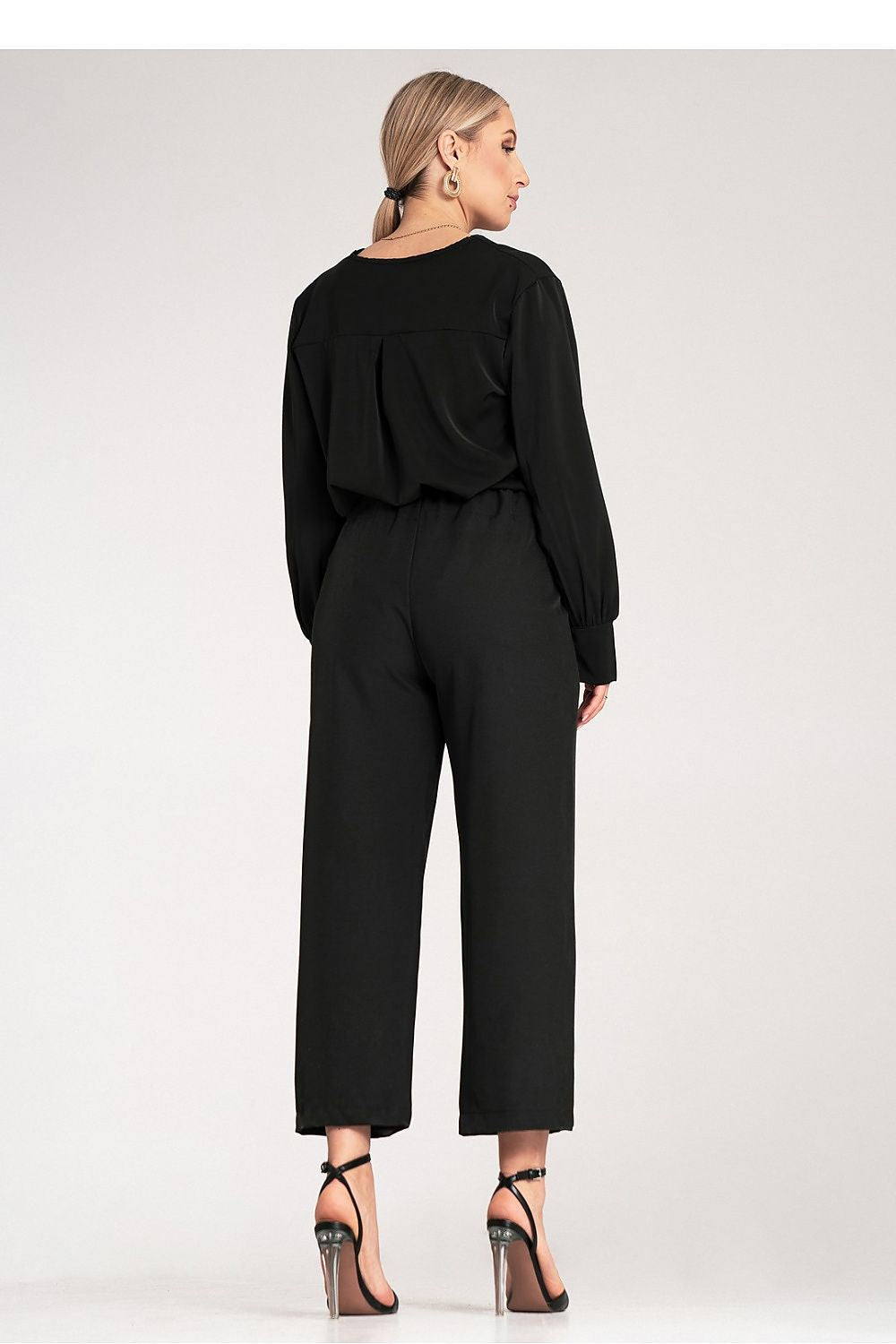 Damebukser Figl til dame fra MS StyleHaven, laget av polyester, farge Svart, størrelse S/M, med long ermer, perfekt til dress