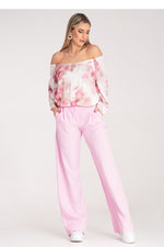 Damebukser Figl til dame fra MS StyleHaven, laget av polyester, farge Rosa, størrelse S/M, med long ermer, perfekt til dress