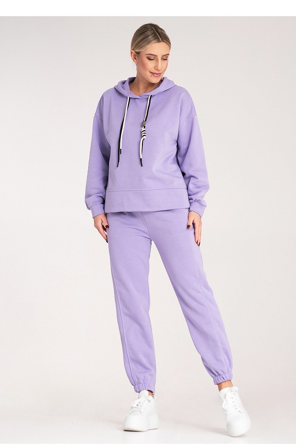 Sett Figl til dame fra MS StyleHaven, laget av Bomull; polyester, farge Fiolett, størrelse S/M, med 3-4; long ermer, perfekt til dress