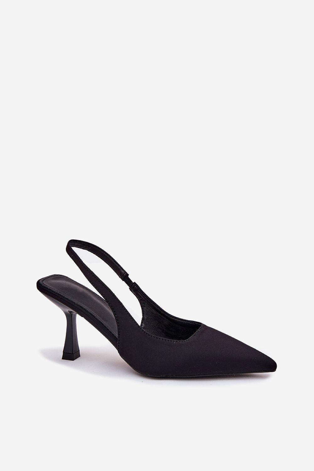 Hælsandaler Step in style til dame fra MS StyleHaven, laget av Bomull, farge Svart, størrelse 37, med short ermer, perfekt til dress