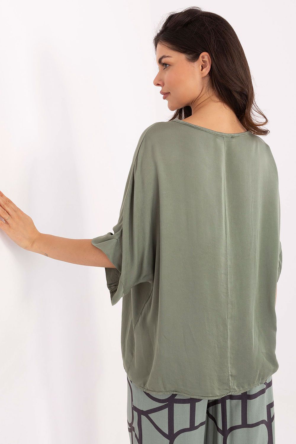 Bluse Och Bella til dame fra MS StyleHaven, laget av Viskose, farge Hvit, størrelse L, med short ermer