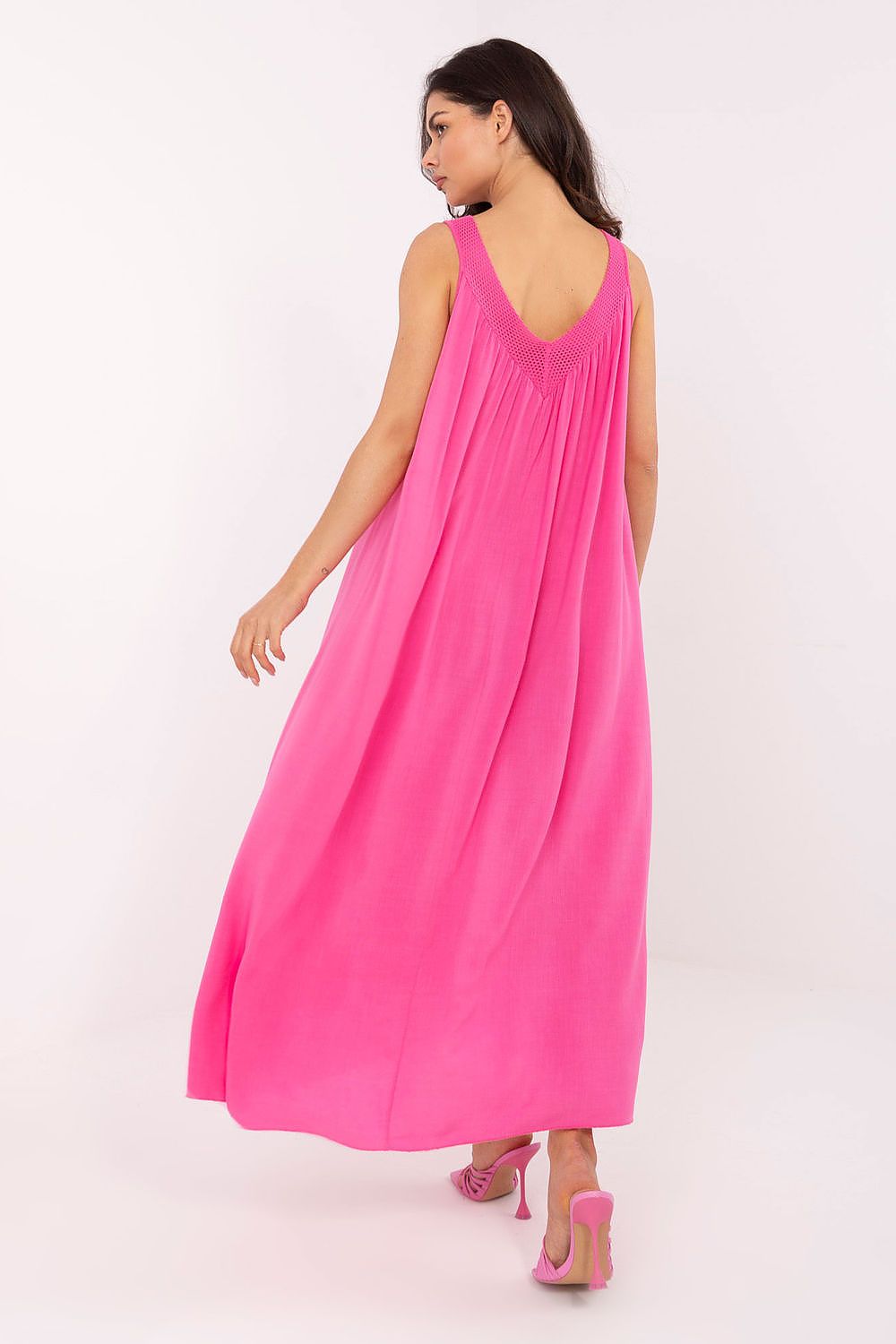 Dagkjole Och Bella til dame fra MS StyleHaven, laget av Viskose, farge Rosa, størrelse s, med sleeveless ermer