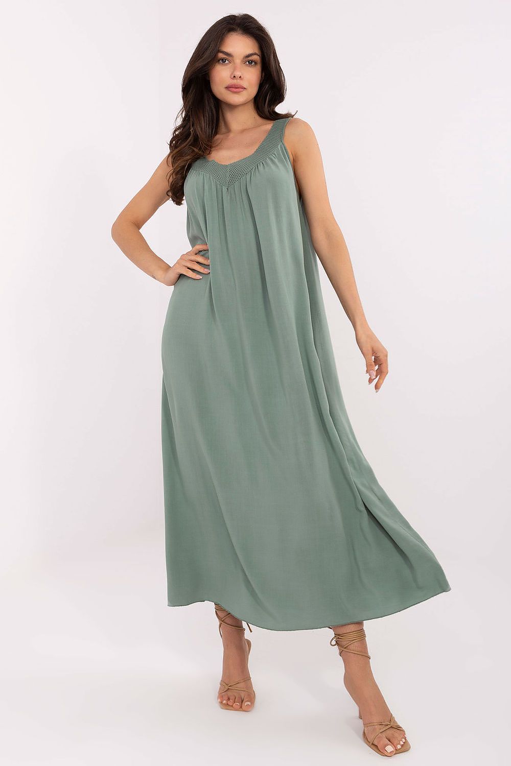 Dagkjole Och Bella til dame fra MS StyleHaven, laget av Viskose, farge Rosa, størrelse M, med sleeveless ermer