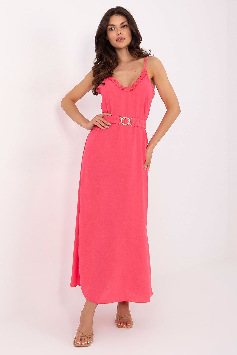 Dagkjole Och Bella til dame fra MS StyleHaven, laget av polyester, farge Marineblå, størrelse L, med strapless ermer