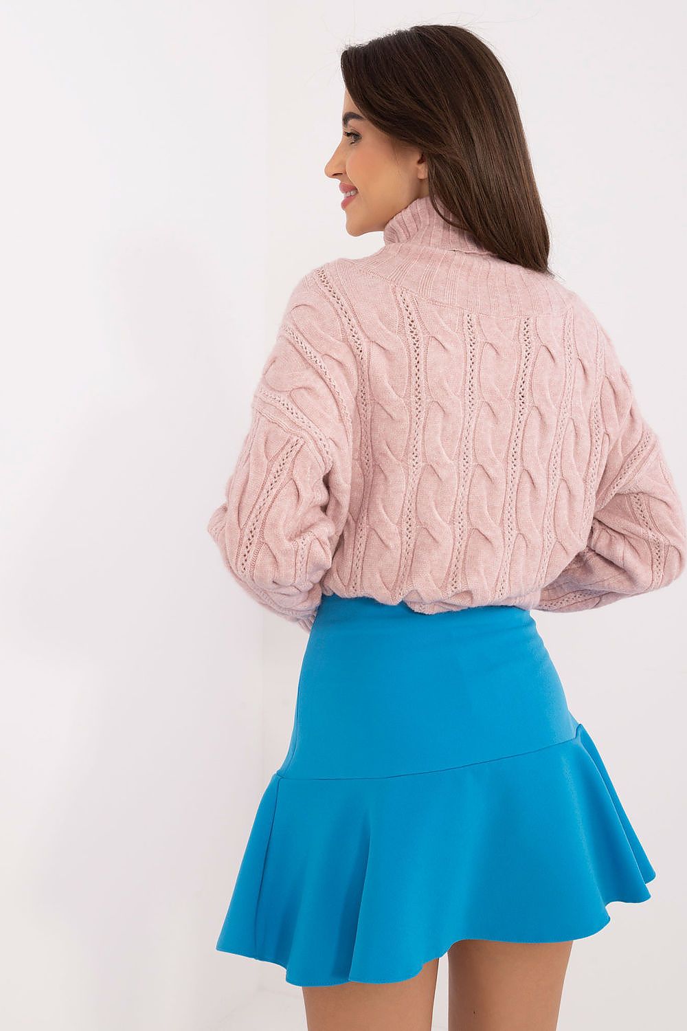 Utsvingt Miniskjørt med Skjulte Shorts - FP til dame fra MS StyleHaven, størrelse L, med long, kjolelengde mini, kjolestil sweater