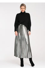 Høyhalset Figl-genser til dame fra MS StyleHaven, i fargen svart, størrelse S/M på ermene