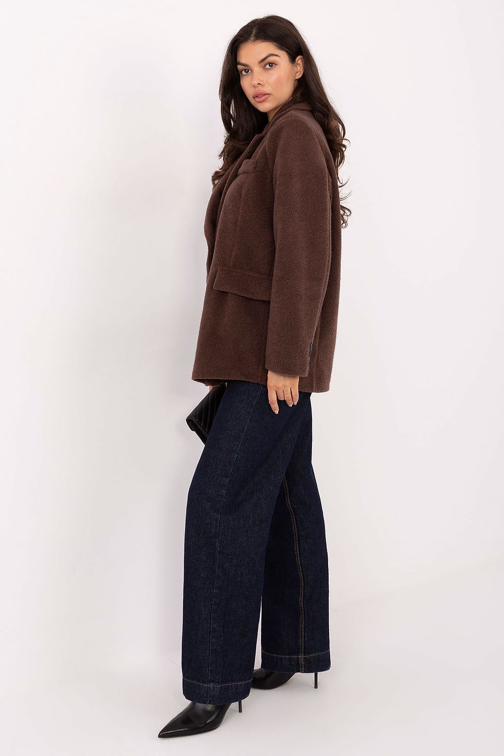 Enknappskåpe Rue Paris for kvinner fra MS StyleHaven, i fargen beige 2, størrelse one-size-fits-all ermer