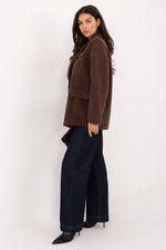 Enknappskåpe Rue Paris for kvinner fra MS StyleHaven, i fargen beige 2, størrelse one-size-fits-all ermer